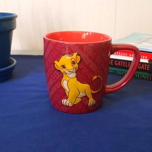 Disney collectible mug - 3D Simba, yellow and red